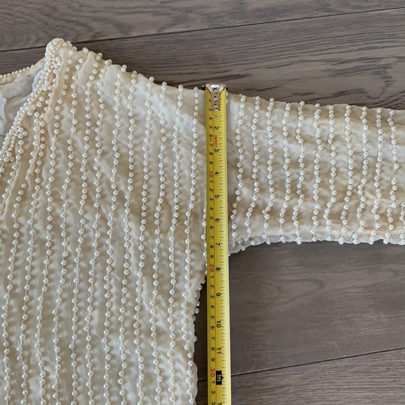 Vintage pearl top long sleeve shirt o/s - Picture 9 of 15